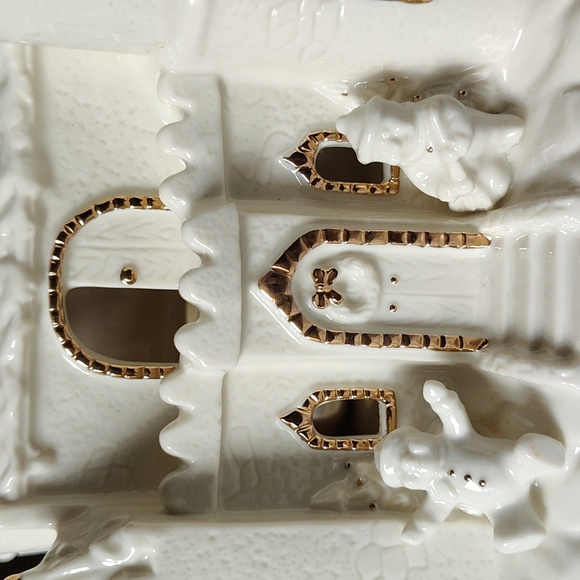 Mikasa Holiday Elegance votive candle holder snow castle - Picture 6 of 7